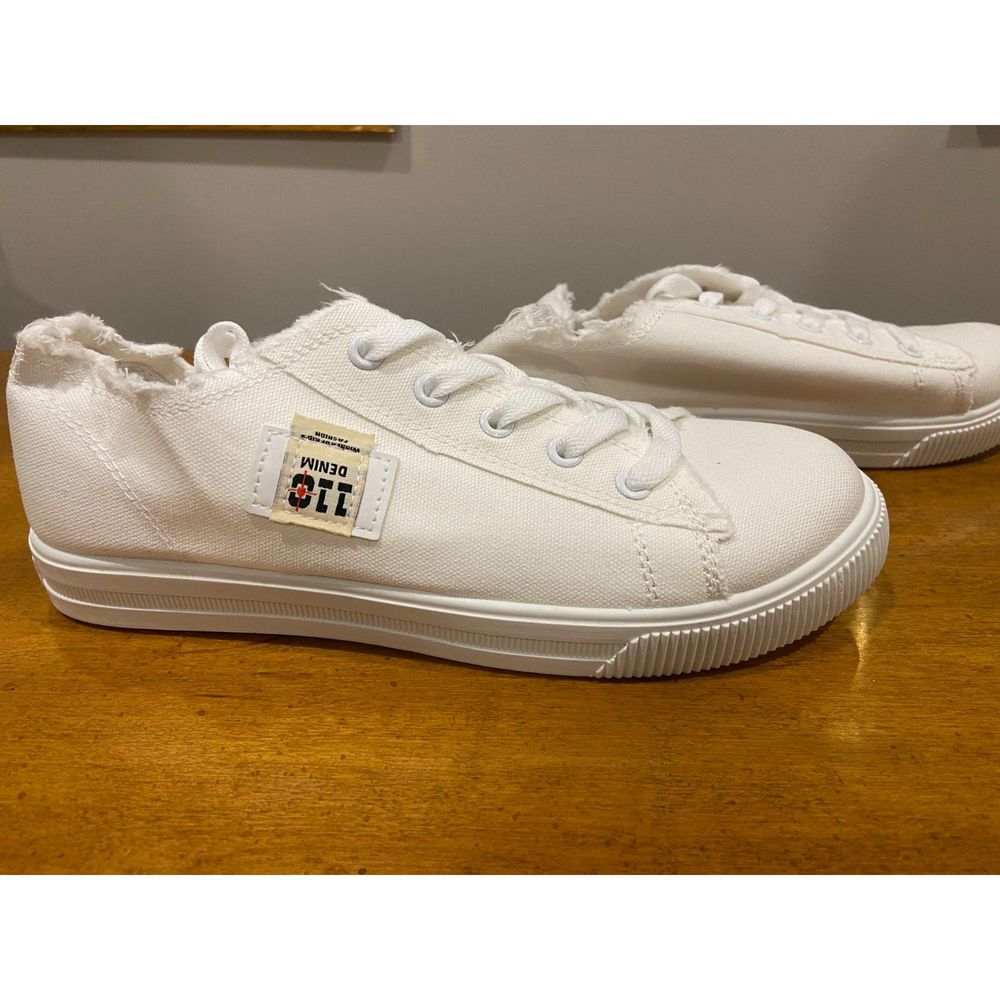 Women's Classic Canvas Shoes, Lace Up Low-top Casual Shoes, Comfy Footwear sz 9
